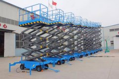 12米輔助電動(dòng)液壓自行走移動(dòng)式剪叉式升降機平臺車(chē)